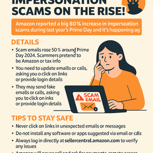 Amazon Impersonation Scams Are Surging: What Sellers Need to Know to Stay Safe